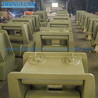 ISO 13733 Type 4R 4 Rollers Universal Fairleads مع معدات سحب سفينة الأسطوانة العلوية