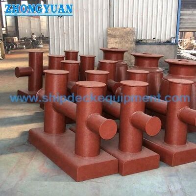 200×300 ملم الحائط على سطح السفينة مزدوج الصليب بيت بولارد GB / T 554-2008 نوع DH للأسفل السفينة