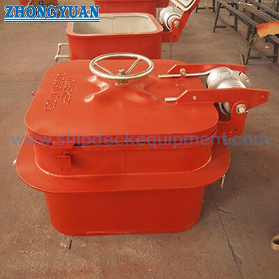 CB / T 3842 B مربع نوع سريع المفعول مقاوم للماء غطاء هاتش صغير تجهيزات بحرية