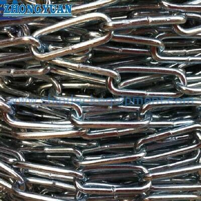 سلسلة فولاذية مستديرة ذات وصلة طويلة من طراز DIN 763