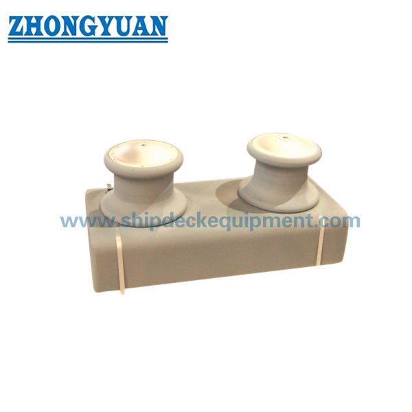 JIS F 2014 صب النوع المفتوح 2 بكرات على جانب السفينة Fairlead Rollers لمعدات رباط السفن
